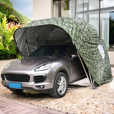 Easy-to-Use Iron Galvanized Garage Outdoor Carport Canopy Folding Car Cover Foldable Tent for Vehicle Protection