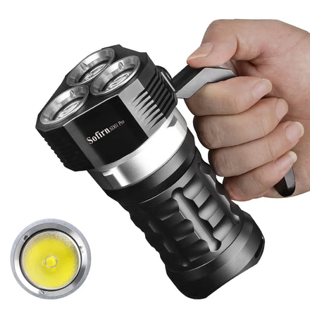 50000 Lumens Underwater Camera Diving Flashlight Diving Fill Light with Battery Battery Lens Photography Flashlight