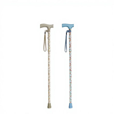 OEM Rubber Tip T-handle 5 Section 250LBS Weight Capacity Aluminum Alloy Shaft Wooden Handle Mountain-climbing Walking Stick 365g