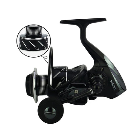 Full Metal CNC Crank Arm 5+1 Bearing 5.5:1 4.7:1 Gear Ratior Fishing Reel 1000/7000 All Metal Fishing Reels Spinning Reel