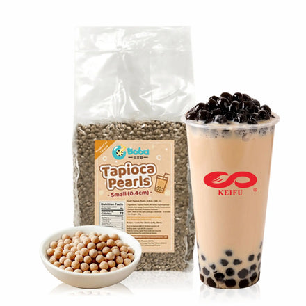 KEIFU 3kg Taiwan Brown Sugar Chewy Tapioca Pearls (4mm/8mm/10mm) HALAL/HACCP Certified for Bubble Milk Tea Bagged Drink Topping