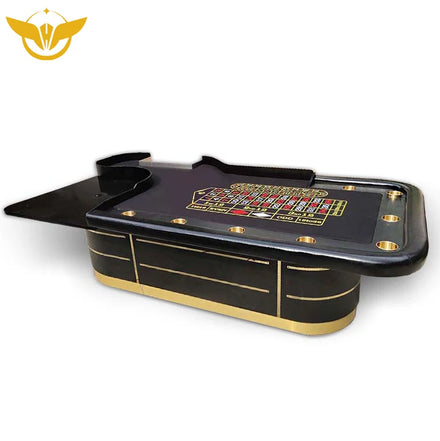 YH Luxury Modern Casino Table Games American European French Black Casino Roulette Table Set for Sale
