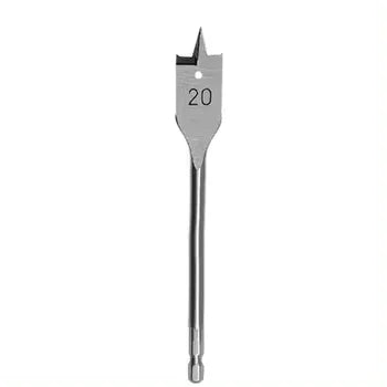 17PCS Carbon Steel Spade Drill Bit Set Flat Paddle Bits Hex Shank for Woodworking Carpenter Hole Cutter 6-25mm