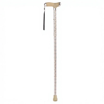5 Section T-Handle Aluminum Alloy Shaft Silicone Luminous Foldable Walking Stick Soft Grip Rubber Tip OEM Mountain-climbing