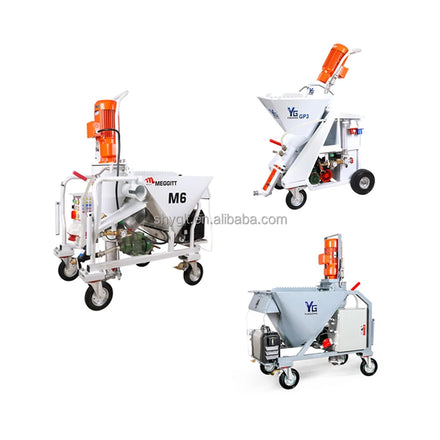 230v/400v Meggitt M6 Electric Concrete Pump Machine Grc Cement Wall Plastering Machine Automatic Airless Spray Plaster Machine