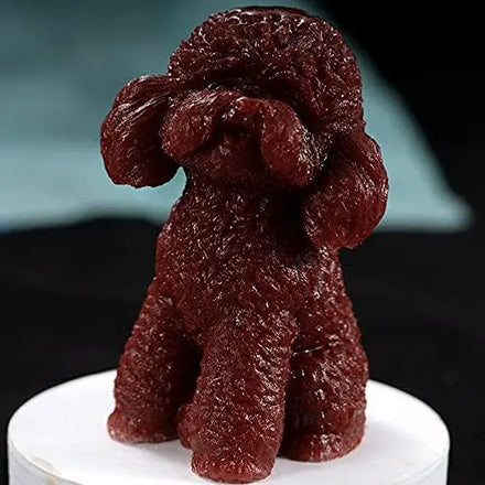 3D Bichon Frise Dog Candle Mold Animal Poodle Soap Mold Silicone Chocolate Candy Fudge Mold Cake Decorating Tool