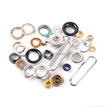 Custom Special Shaped Eyelets Grommets with Logo for Curtains Shoes Bags Garments