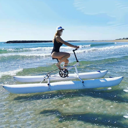 Inflatable Water Bicycle Bike Foot Pedal Truck Shipping Car Sea Beach Freshwater Pontoon Bike Floating Dock