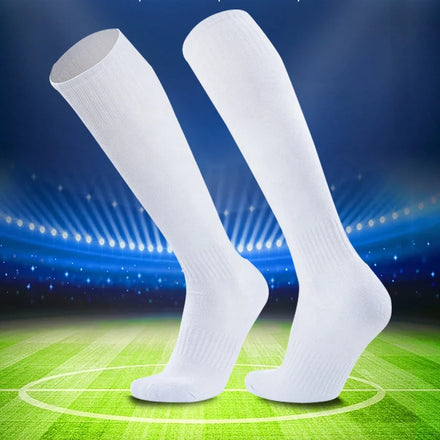 Classic Cushioned Knee High Soccer Socks Calcetines De Futbol Adult Sizes Can Be Customized Men's Football Socks