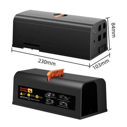 Rat Zapper Electric Mouse Traps Safe and Effective Mice Traps Killer Rat Zapper Electronic Reusable Outdoor Electric Rat Trap