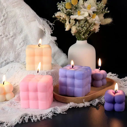 Soft sofa candle mold 3D bubble silicone mold suitable for candle making cake mold baking chocolate dessert
