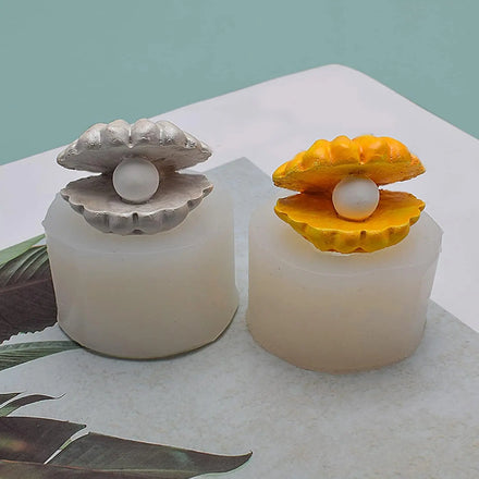 3D Pearl for Shell Silicone Mold for Candle Making DIY Handmade Soap Mould Cake Shell Silicone Mold for Candle