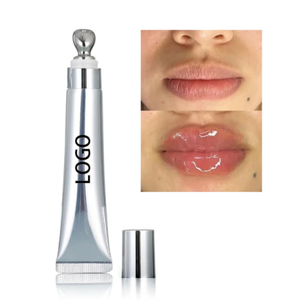Wholesale Lip Swelling Volumizer Hyaluronic Acid Silver Lip Plumper Gloss Private Label