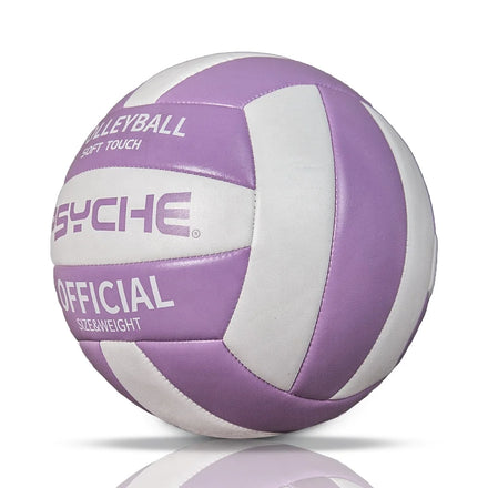 PSYCHE Official Size 5 Beach Volleyball Ball Machine-Stitched Waterproof PVC Training Match Ball for Outdoor Sand Play