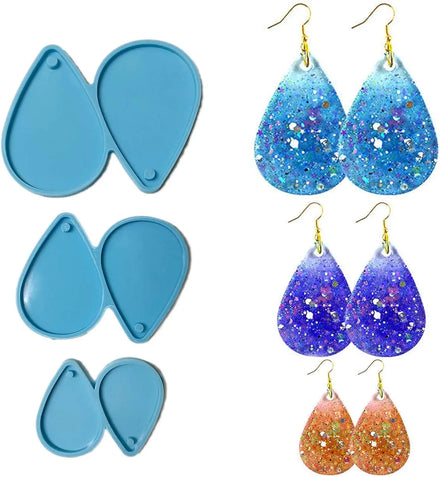 Resin Earring Molds Tear Drop Earingings for Women Jewelry Making Teardrop Epoxy Resin Molds for DIY Fashion Jewelry Handmade
