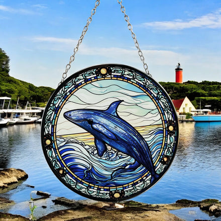 Stained Glass Art Deco Hummingbird Suncatcher Hanging Panel for Kitchen Cabinet Doors with CE Certificate