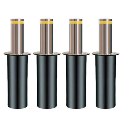 Anixa Bollard Barrier 304 Grade Water Proof Anti- Vehicle Security Barrier Remote Control Hydraulic Automatic Telescope Bollard