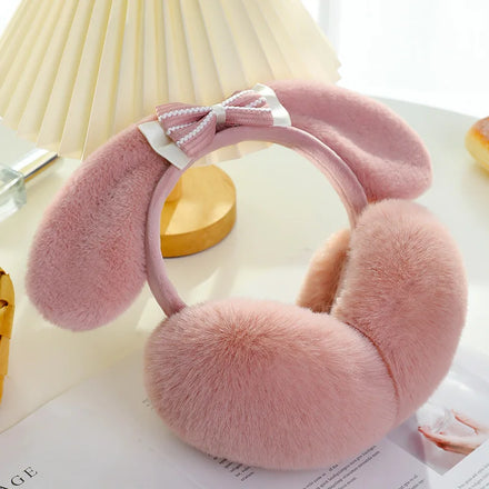 Korean Stylish Knot Headband Earmuffs Polar Fleece Funny Cute Winter Warmth Ski Folding Unisex
