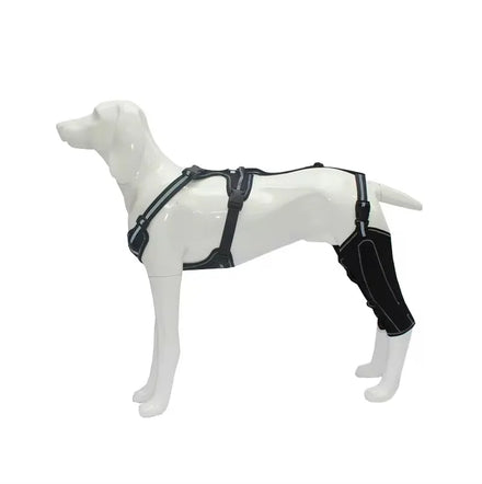 Custom Eco-Friendly Breathable Cotton Dog Rear Leg Knee Brace with Harness for Torn ACL Hind Leg Support Outdoor Sports Use