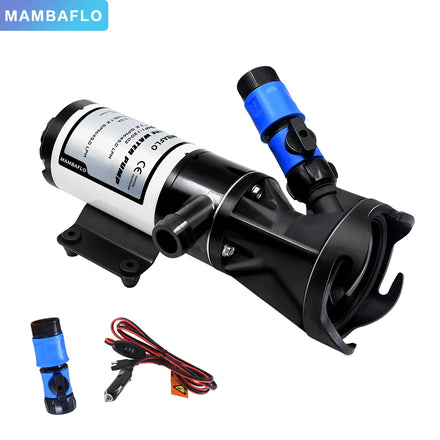24V 12GPM RV Macerator Pump Self-Priming Sewage Wastewater Chopper Pump for Marine Boat Yacht