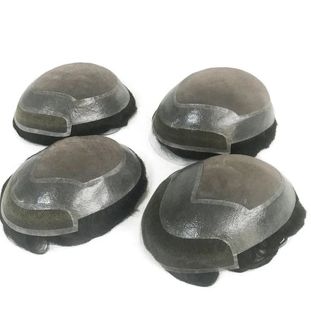 Verified Supplier VER Lace Front Mono Base Male Indian Hair Replacement System Supplier Men Toupee