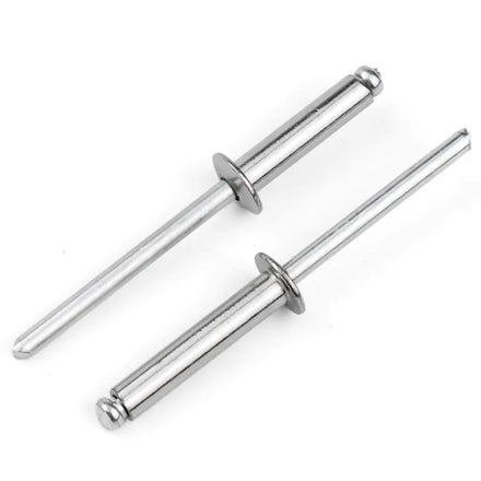 M2.4 M3 M3.2 M4 M5 M6.4 Dome Head Large Flange Stainless Steel 304 Open End Mandrel Pop Rivets Blind Rivet