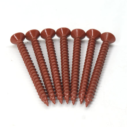 Guangdong Factory Wholesale Carbon Steel Decorative Baked Paint Countersunk Flat Head Self Tapping Wood Chipboard Screw