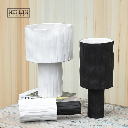 Merlin Living Origami Stemware Vase for Home Decor Ceramic & Porcelain Vases Chaozhou Omaysn Ceramic Factory OEM