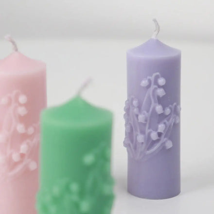 Orchid Columnar Soy Wax Luxury Eco-Friendly Handmade Scented Candles for Holiday Relief Thanksgiving New Year Father's Day