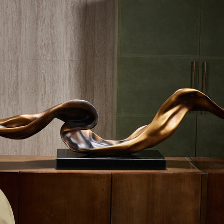 Abstract Home Decoration Luxury Gold Art Home Ornaments Other Home Decor Sculpture