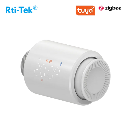 TUYA Smart LED Thermostatic Radiator Valve Ultra-Low Power Zigbee Compatible with Alexa and Google Home for Apartment Use