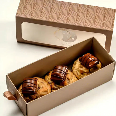 Eco-Friendly Fast Food Paper Box Packaging Insert for Sushi Catering Crepe Cake Chocolate Truffles for Cookies Slider-Fast Food