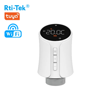 TUYA Wi-Fi Smart LED Thermostatic Radiator Valve Alexa Google Home Compatible TRV for Smart Home Floor Heating Apartments
