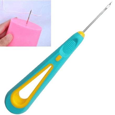 Inverted Hook Shape Round Hole Cone for Silicone Mold Making Punch Tool Practical Gadget Punching Needle Candle Wick Tools