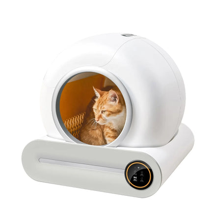 Hot Sale Eco-Friendly Extra Large Automatic Self-Cleaning Cat Litter Toilet 9L Waste Bin Modern ABS Smart Litter Box 2.4GHz WiFi