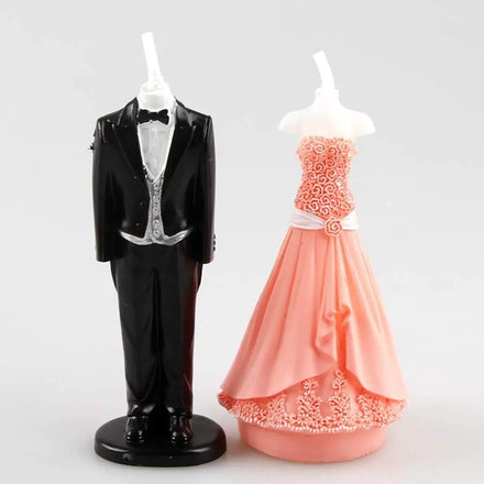 Popular 3D Groom Tuxedo Wedding Dress Silicone Candle Soap Mold for Wedding Cake Decorating Wedding Candle Favors Gifts