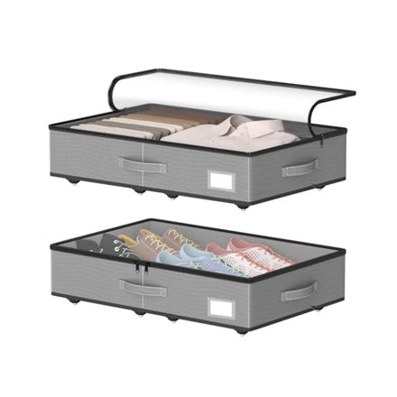 5.5 Inch Bedroom for Clothes Blankets Under Bed Storage Nonwoven/Oxford Cloth Rolling Under Bed Storage Containers