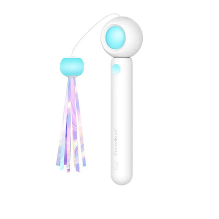 Wholesale Elastic Pet Toys Teaser Replaceable Head Cat Funny Stick Laser Feather Cat Wand Toy