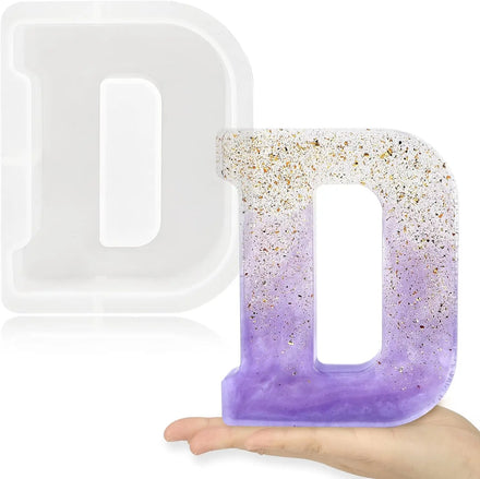 D Capital Letter Epoxy Resin Silicone Letter Mold Suitable for Making Letters Word logo Art Making Cakes Party Home Decor