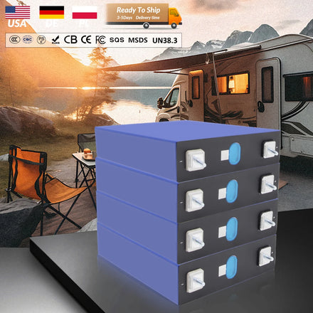 EVE Double Hole Stud Soft Busbar and Grade a EVE 3.2V Cells Lifepo4 280Ah Battery Brand New LF280K 304ah 230ah Batteries