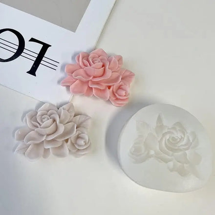 Factory Direct Offer 3D Flower Silicone Mold for Candle Making Resin Aromatherapy Gypsum Wax Clay Craft