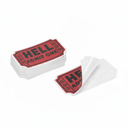 Custom Waterproof Sticker Logo Glossy Logo Fast Food Sticker Die Cut Sticker