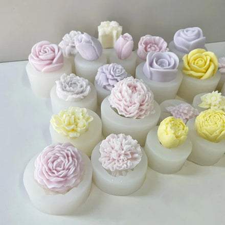 Small blossoms shaped silicone fondant cake chocolate mold for cake decoration candy ice cube soap wax making DIY craft
