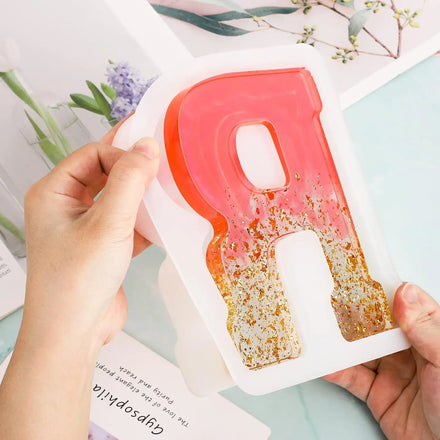 Hot Large size letter R capital letter symbol silicone mold suitable for home decoration jewelry making tools party decoration