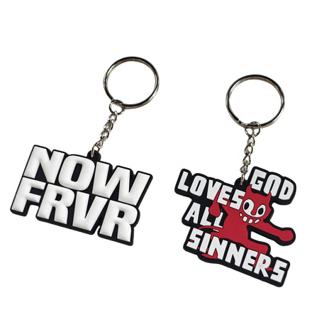 Boce Promotional Business Gift Custom logo Key Chains 2d 3d Pvc Keychains Personalized Key Chain Soft Rubber Keychain