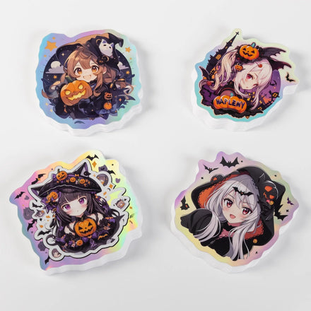 Custom Logo Water Resistant Kiss-Cut Die-Cut Holographic Craft Vinyl Stickers Various Applications for Bottle Decor