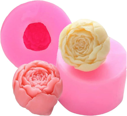 Wholesale Luxury Scented Peony Flower Molds for Candle Making 3d Popular Blossom Mold for Cake Silicone Mold