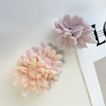 Factory wholesale OEM 3d sakura flower shaped silicone soap handmade silicone mold for cake decoration rose flower fondant