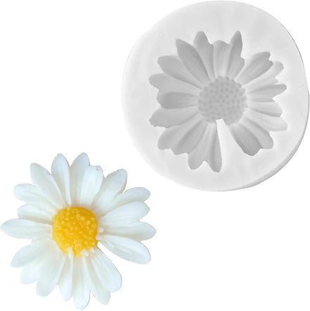 Lovely Large Daisy Flower Shapes Silicone Molds Fondant Cake Chocolate for Cake Decoration Candy Ice Cube Wax Making
