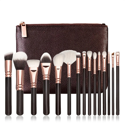2024 Popular Private Label Cosmetics Eyebrow Foundation Powder Makeup Products Synthetic Facial Cleansing Makeup Brush Set